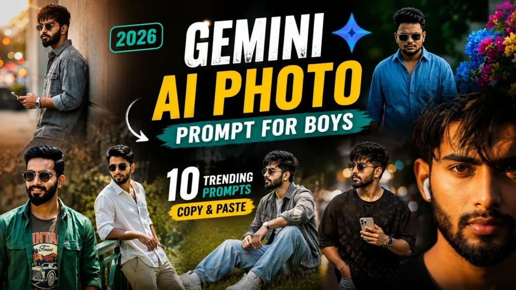 10 Trending Gemini AI Photo Prompt for Boys Stylish & Cinematic Photos (Copy & Paste)