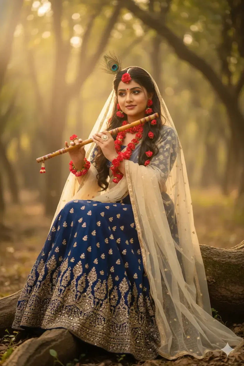 Radha beautiful photo prompts