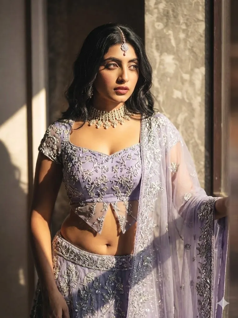 aishwarya rai lehenga prompt gemini