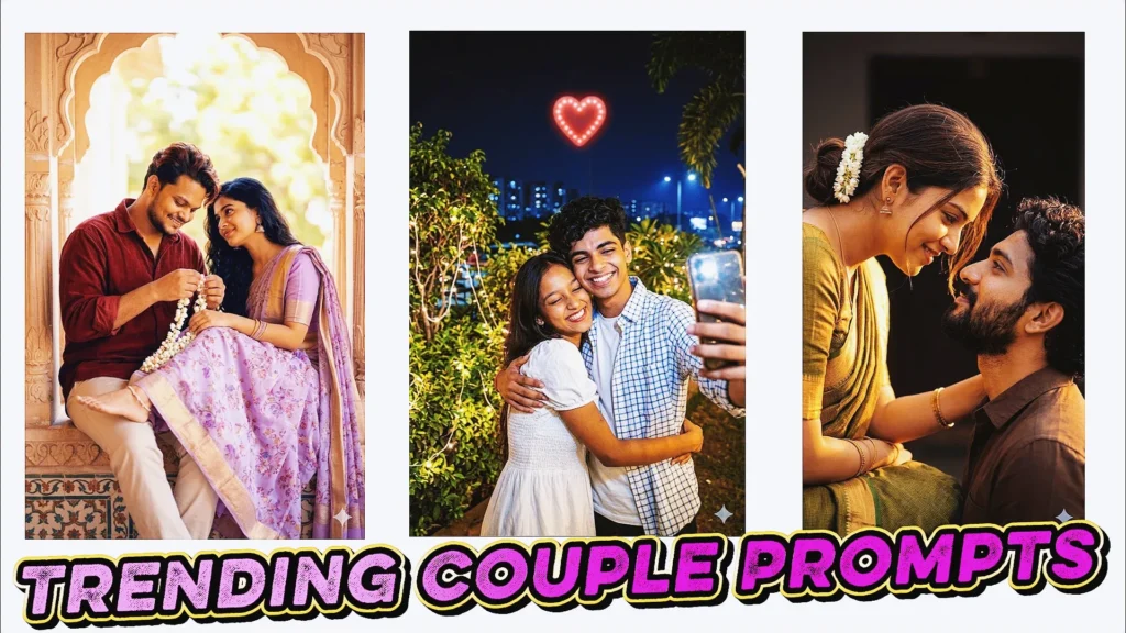 Gemini Couple Romantic Prompt Copy and Paste for Viral Couple AI Photos