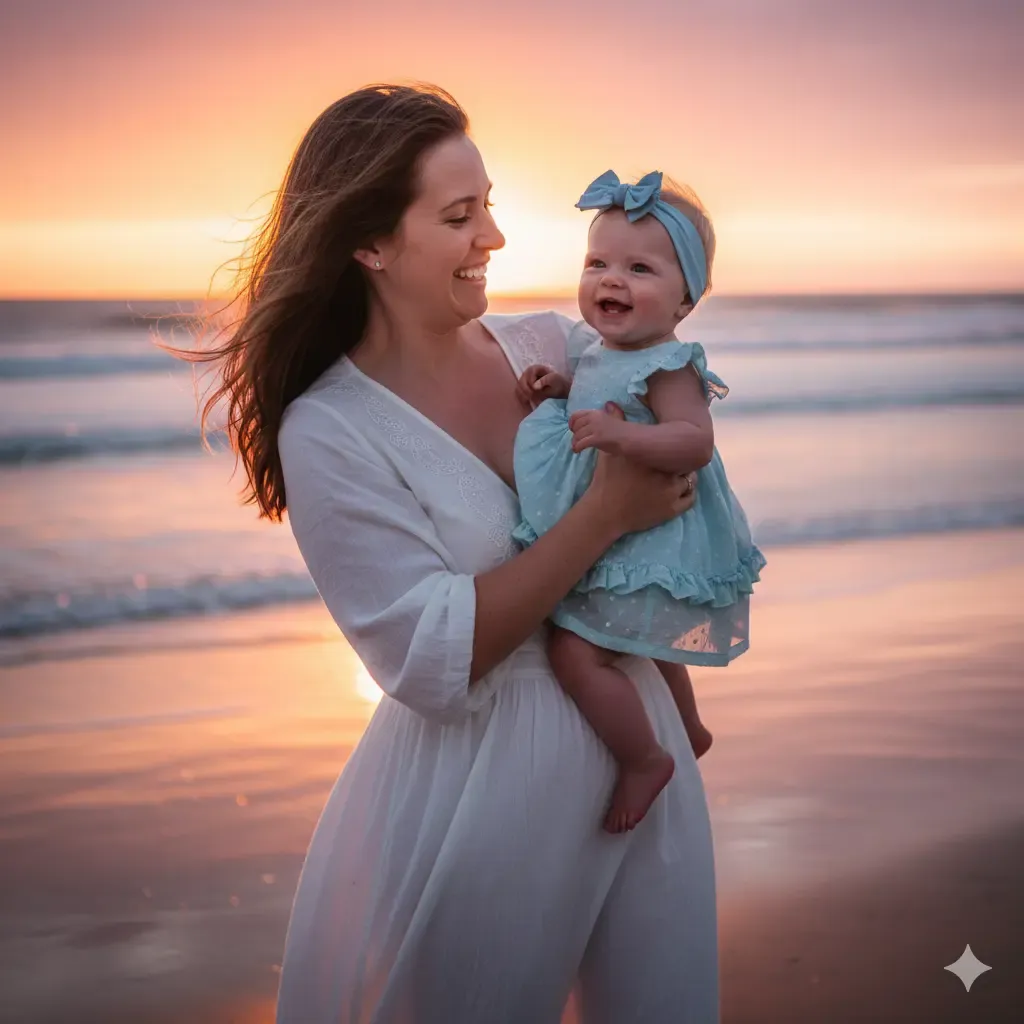 Mother and Baby Girl Prompt Ideas for Gemini AI To Create Soft and Emotional Photos - image 11
