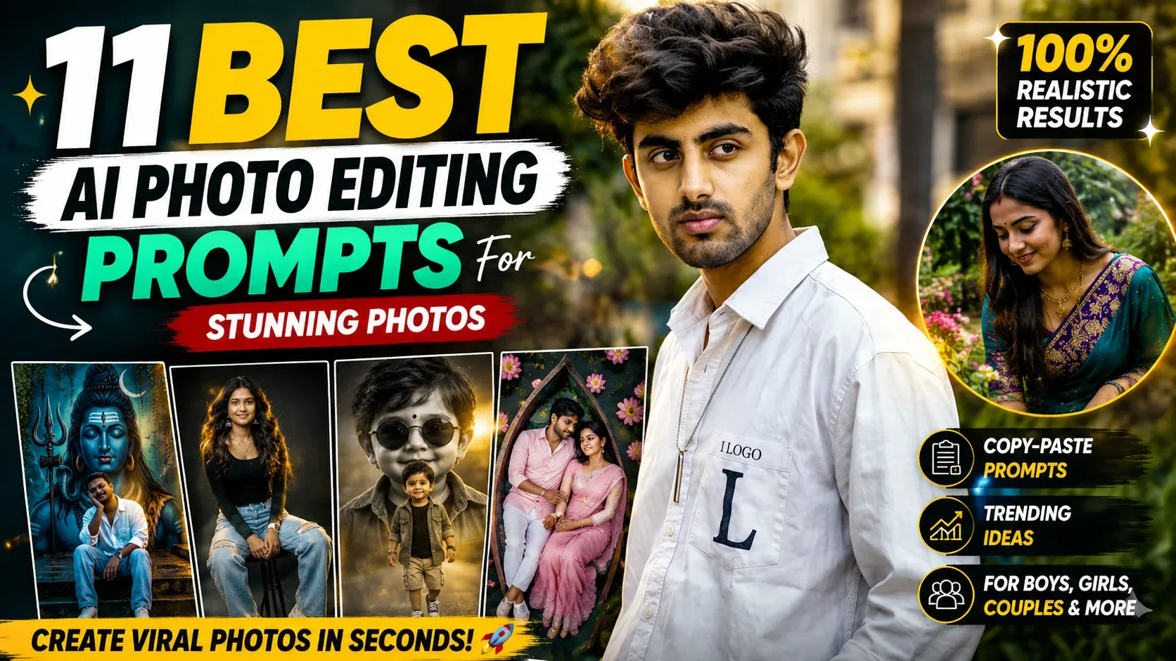 Google Gemini AI Photo Editing Prompts (2026) – 100+ Best Copy Paste Prompts - image 1