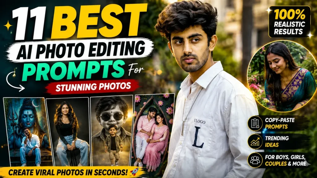 Google Gemini AI Photo Editing Prompts (2026) – 100+ Best Copy Paste Prompts